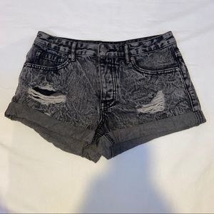 Forever 21 black faded shorts